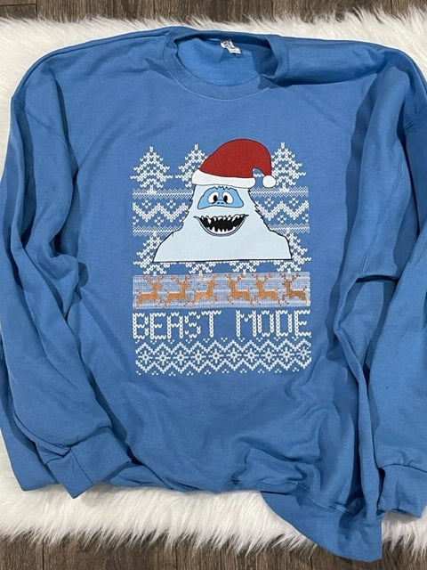 Beast mode sweater top